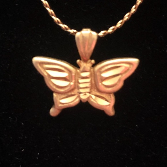 14K gold Butterfly pendent - Picture 5 of 11